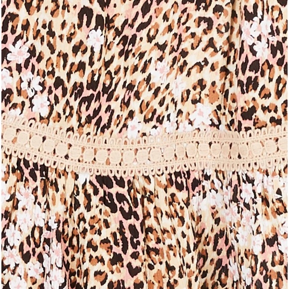 American Rag Womens Juniors Belted Animal Print Mini Dress-Tiger Irish Cream - Picture 3 of 12